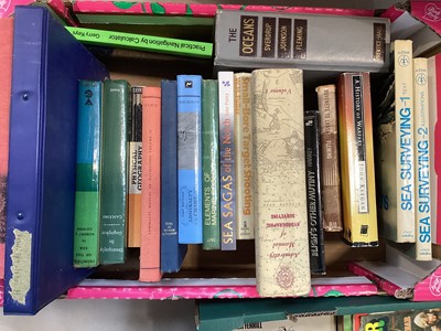 Lot 5219 - Three boxes of books of military and seafaring interest