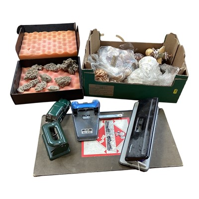 Lot 5201 - Collection of various shells and other items to include Monopoly board etc