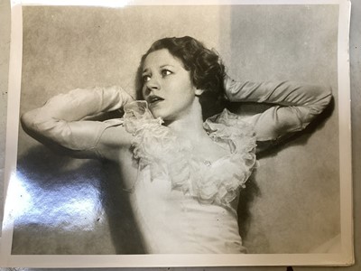 Lot 5088 - Black album of glamour model photographs of Barbara Vernon, approx 22