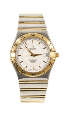 Lot 505 - Omega Constellation Perpetual Calendar bi-metal wristwatch, boxed with spare links.