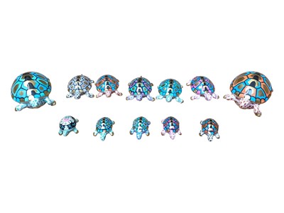 Lot 2216 - Twelve Herend turtles