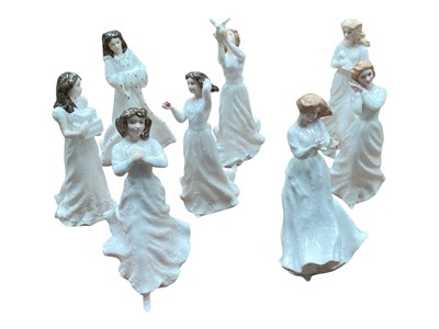 Lot 2263 - Group of eight Royal Doulton figures