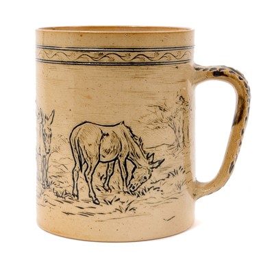 Lot 25 - Hannah Barlow for Doulton, donkey mug