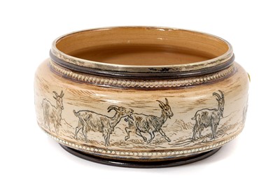 Lot 28 - Hannah Barlow goat bowl