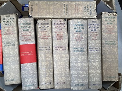 Lot 5159 - Winston Churchill, The Second World War, six volumes with two copies of volume three and six, published by Cassell, first English editions with dust jackets