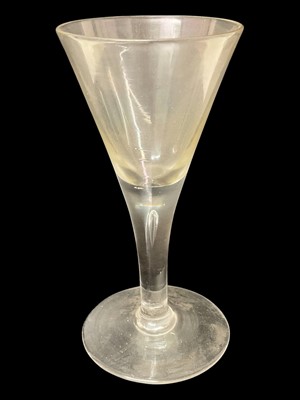 Lot 38 - Georgian teardrop stem wine glass