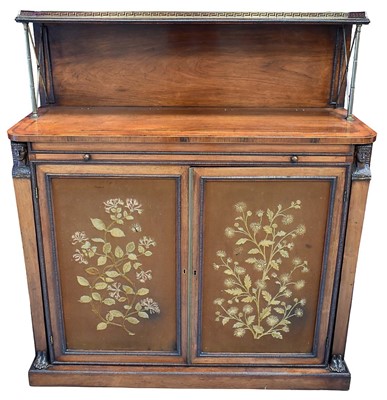 Lot 1418 - Regency rosewood chiffonier