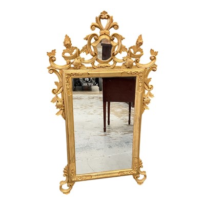 Lot 1421 - Florentine style gilt wall mirror