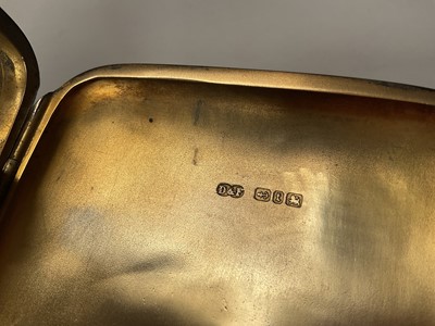Lot 126 - Victorian silver cigarette case with enrgaved initials (Birmingham 1893), 13cm x 8.5cm