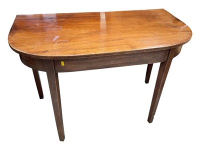 Lot 5343 - 19th century D-end mahogany table