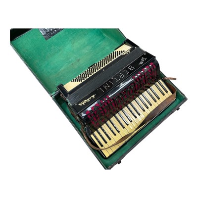 Lot 2731 - Vintage Estrella piano accordion in case