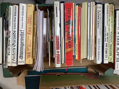 Lot 5258 - Two boxes of military related books
