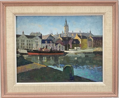Lot 3 - R G Botting, 20th century, oil on board, Aberdeen 1929, signed verso, 26cm x 34cm, framed