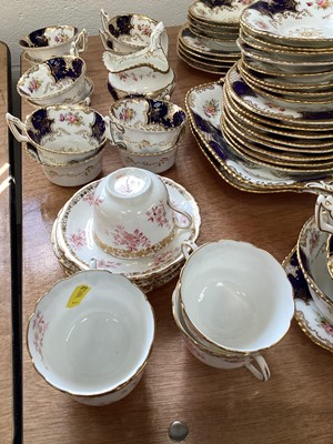 Lot 5001 - Coalport floral decorated teaset and a Doulton Chelsea pattern tea set