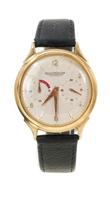 Lot 500 - Jaegar-Le-Coultre automatic gold cased wristwatch