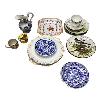 Lot 5263 - Various china to include six bird plates, Victorian plate