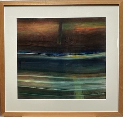 Lot 284 - Lenore Howard (contemporary) oil on board, abstract, homage to Ivon Hitchens, signed and dated '05, 59 x 64cm, glazed frame
