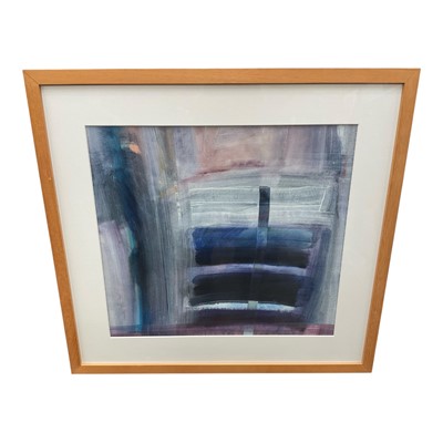 Lot 1125 - Lenore Howard (contemporary) oil on board, abstract, signed 60 x 68cm, framed, another similar and an oil on paper by the same hand. (3)
