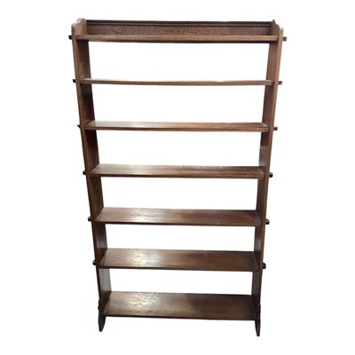Lot 5383 - Oak bookcase measuring 171cm tall x 101cm wide x 19cm deep