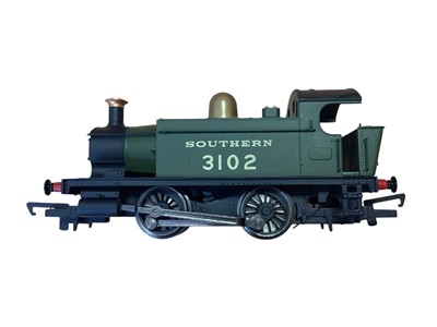 Lot 1743 - Hornby OO Gauge selection of 0-4-0 tank engines including Queen Elizabeth II, BR early emblem and Southern (5) (1 box)