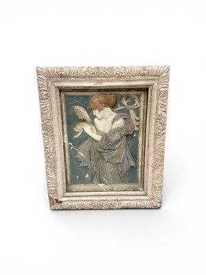 Lot 857 - Robert Anning Bell (1863-1933) plaster relief