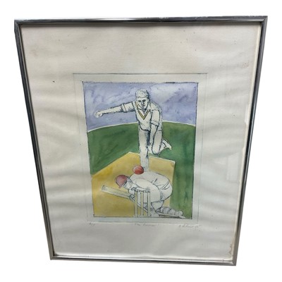 Lot 1132 - Large collection of cricket themed pictures and prints