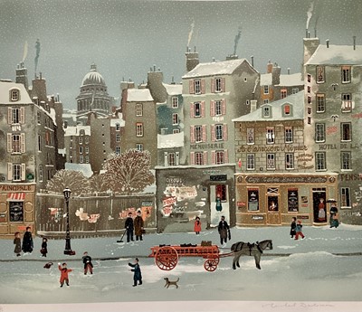 Lot 332 - Michel Delacroix (b. 1933) limited edition signed lithograph, Boule de Neige, 66/150, with mount, unframed