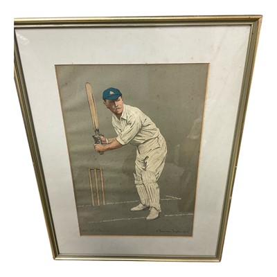 Lot 1131 - Albert.Chevalier-Taylor (1862-1925) two cricket lithographs