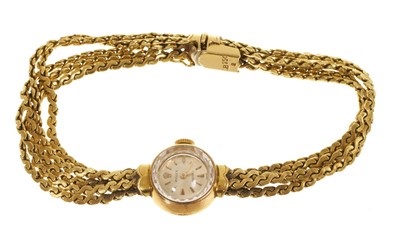 Lot 503 - 1950s ladies Rolex Precision 18ct gold wristwatch