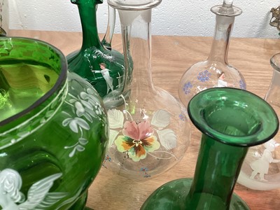 Lot 5023 - Collection of Victorian Mary Gregory glassware