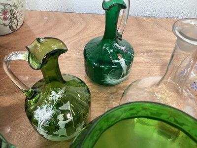 Lot 5023 - Collection of Victorian Mary Gregory glassware