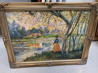 Lot 5174 - Group of 17 pictures to include oils on canvas