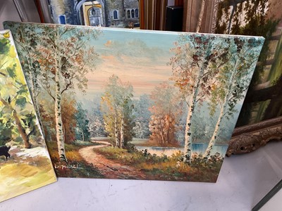 Lot 5174 - Group of 17 pictures to include oils on canvas
