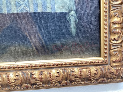Lot 5172 - Italian oil on canvas in gilt frame 'The Last Supper' signed and dated