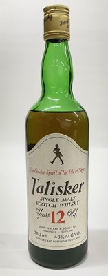 Lot 6 - Talisker Single Malt Scotch Whisky, 12 Years Old, 'The Golden Spirit of the Isle of Skye', 43%. 750ml.