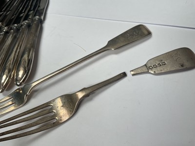 Lot 101 - Group of silver flatware