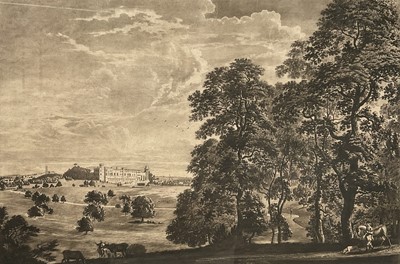 Lot 1173 - Paul Sandby (1731-1809) etching with aquatint, set of four views of Warwick Castle, pub. John Boydell 1776, 38cm x 53cm, in glazed frames