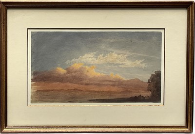 Lot 1114 - James William Giles (Scottish 1801-1870) watercolour, Cloud study, signed bottom left, Provenance: Fry Gallery