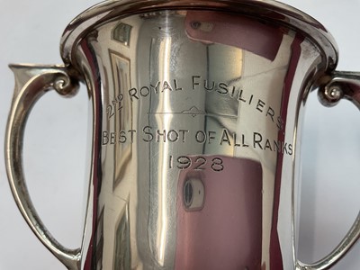 Lot 149 - Three silver shooting trophies