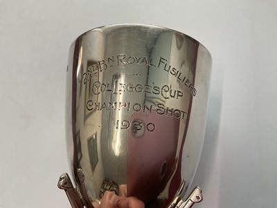 Lot 149 - Three silver shooting trophies