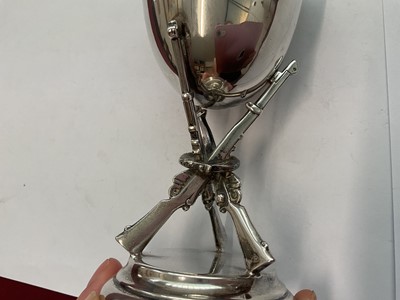 Lot 149 - Three silver shooting trophies