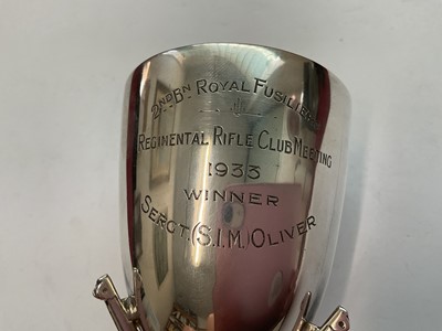 Lot 149 - Three silver shooting trophies