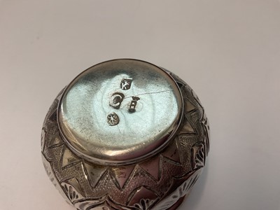 Lot 155 - Group of Georgian silver and a Continental white metal basket (5)