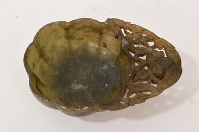 Lot 868 - Antique Chinese soapstone brush washer