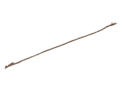 Lot 151 - Diamond tennis bracelet in white gold setting, stamped 18k, estimated total diamond weight approximately 1ct.