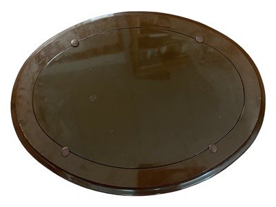 Lot 153 - Italian silver (925) oval plaque with embossed floral decoration in glazed frame / tray