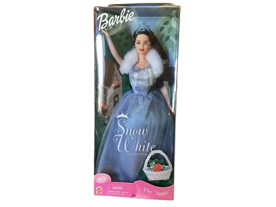 Lot 1847 - Mattel Barbie Beauty "The Rose" ~ 56034, Cinderella ~ 55479, Snow White " The Apple" ~ 56035 & Tooth Fairey ~ 50622, all in original boxes (4)