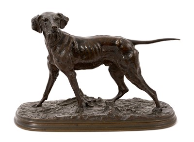 Lot 880 - Pierre-Jules Mêne (1810-1879) bronze sculpture of a gun dog