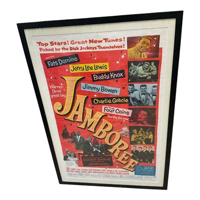 Lot 2704 - Original musical poster - Jamboree, featuring Fats Domino, Jerry Lee Lewis, Count Basie, etc