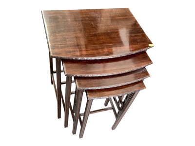 Lot 5359 - Nest of four Edwardian mahogany tables